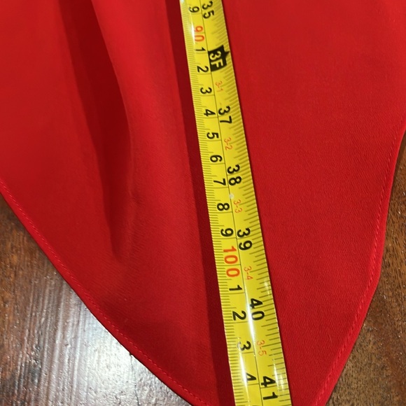 TRENDING SALE Halston Heritage red evening top size 10.. - Picture 11 of 11